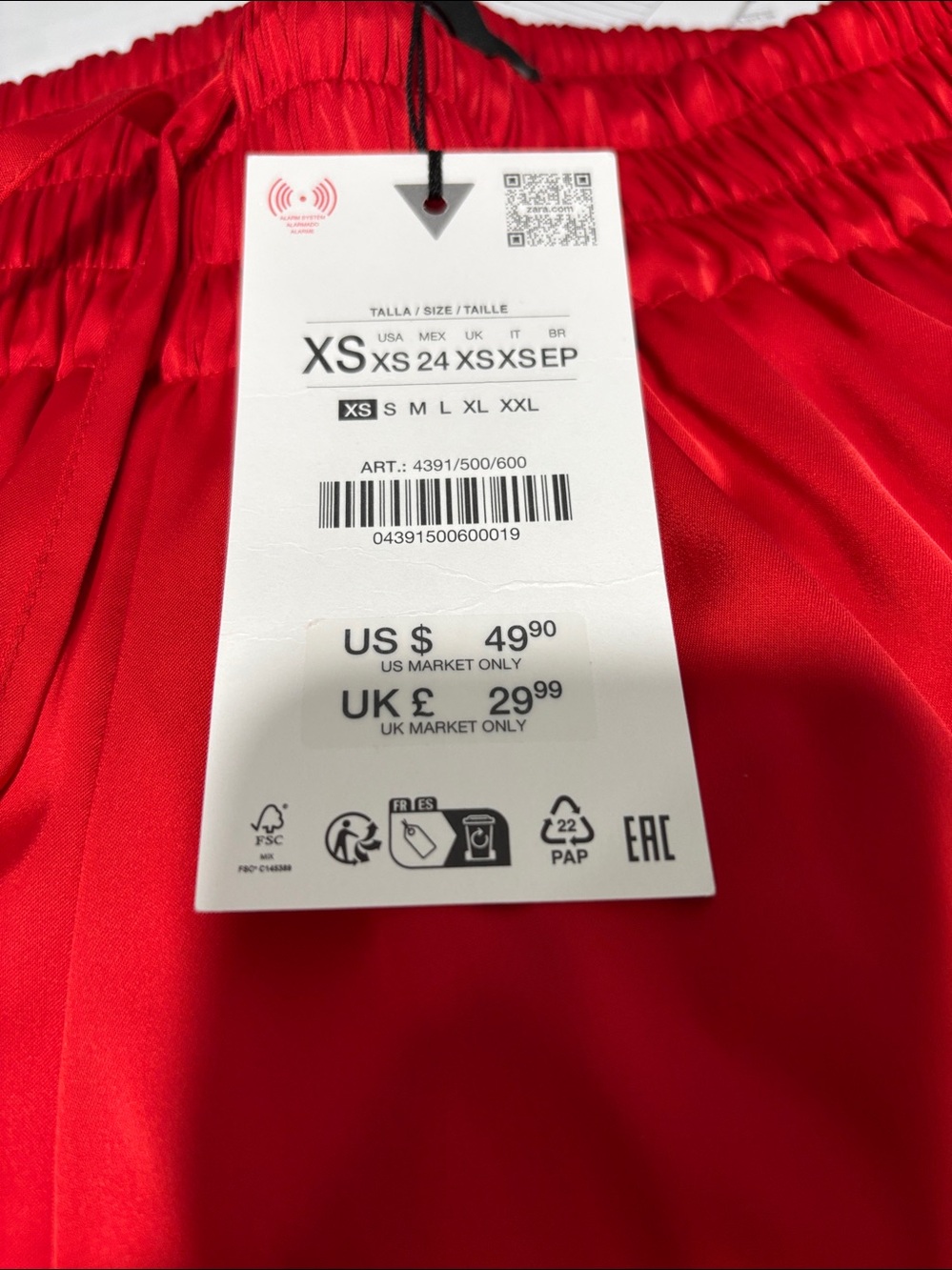 Zara Satin effect Balloon Shorts - Picture 6 of 7